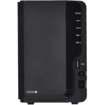 Synology DiskStation DS224+ NAS Tower με 2 θέσεις για HDD/SSD και 2 θύρες Ethernet