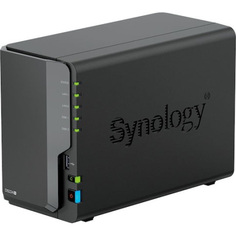 Synology DiskStation DS224+ NAS Tower με 2 θέσεις για HDD/SSD και 2 θύρες Ethernet