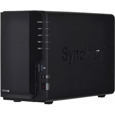 Synology DiskStation DS224+ NAS Tower με 2 θέσεις για HDD/SSD και 2 θύρες Ethernet