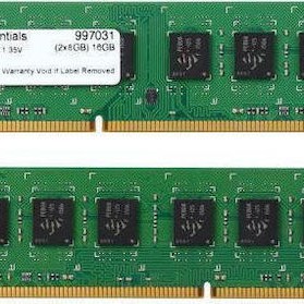 Mushkin Essentials DDR3 16GB RAM με 2x8GB Modules και Ταχύτητα 1600 για Desktop