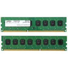 Mushkin Essentials DDR3 16GB RAM με 2x8GB Modules και Ταχύτητα 1600 για Desktop