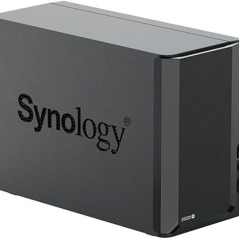 Synology DiskStation DS225+ NAS Tower με 2 θέσεις για HDD/SSD και 2 θύρες Ethernet