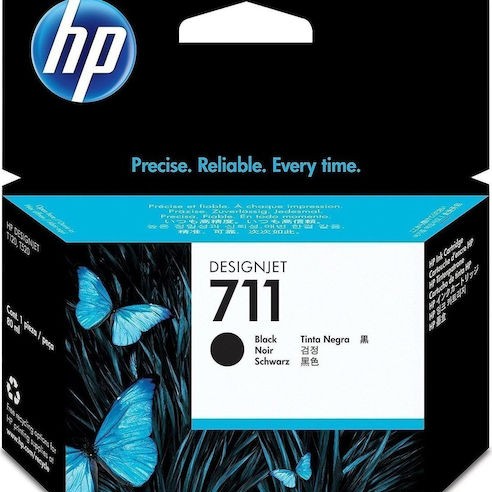 HP 711 Γνήσιο Μελάνι Εκτυπωτή InkJet Μαύρο (CZ133A)