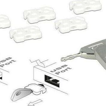 DeLock USB Port Blocker 2 key + 5x blocks (20648)