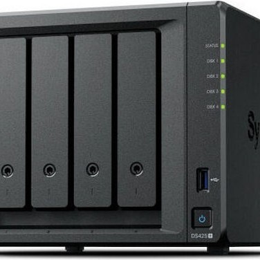 Synology DiskStation NAS Tower με 4 θέσεις για SSD και 2 θύρες Ethernet