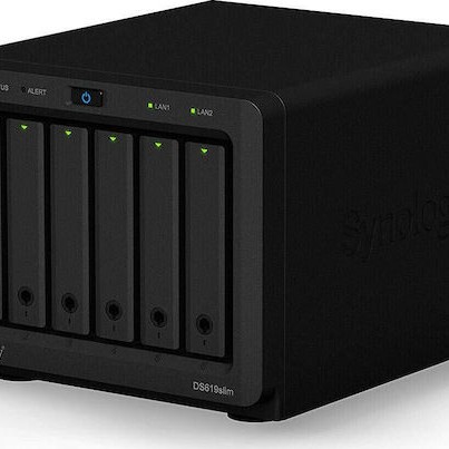 Synology DiskStation DS620slim NAS Tower με 6 θέσεις για HDD/SSD και 2 θύρες Ethernet