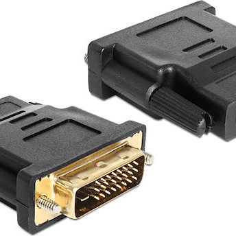 DeLock Μετατροπέας DVI-D male σε HDMI female 1τμχ 65466