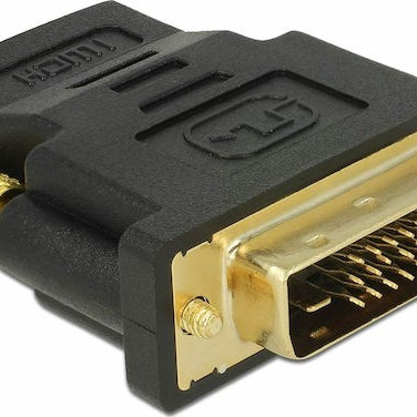 DeLock Μετατροπέας DVI-D male σε HDMI female 1τμχ 65466