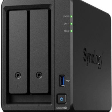 Synology DiskStation DS723+ NAS Tower με 2 θέσεις για HDD/M.2/SSD και 2 θύρες Ethernet