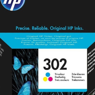 HP 302 Γνήσιο Μελάνι Εκτυπωτή InkJet Πολλαπλό (Color) (F6U65AE)