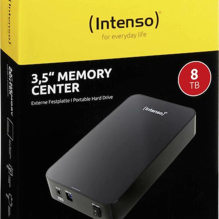 Intenso Memory Center USB 3.0 Εξωτερικός HDD 8TB 3.5