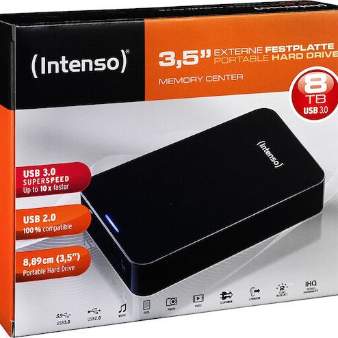Intenso Memory Center USB 3.0 Εξωτερικός HDD 8TB 3.5
