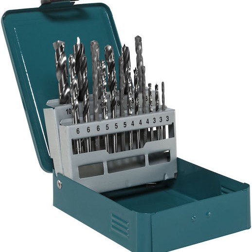 Makita Σετ 18 Τρυπάνια για Μέταλλο