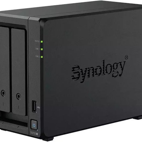 Synology DiskStation NAS Tower με 2 θέσεις για HDD/M.2/SSD και 2 θύρες Ethernet