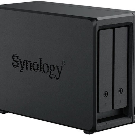 Synology DiskStation NAS Tower με 2 θέσεις για HDD/M.2/SSD και 2 θύρες Ethernet