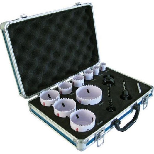 Makita Σετ Ποτηροπρίονα με Διάμετρο από 19mm έως 68mm για Ξύλο