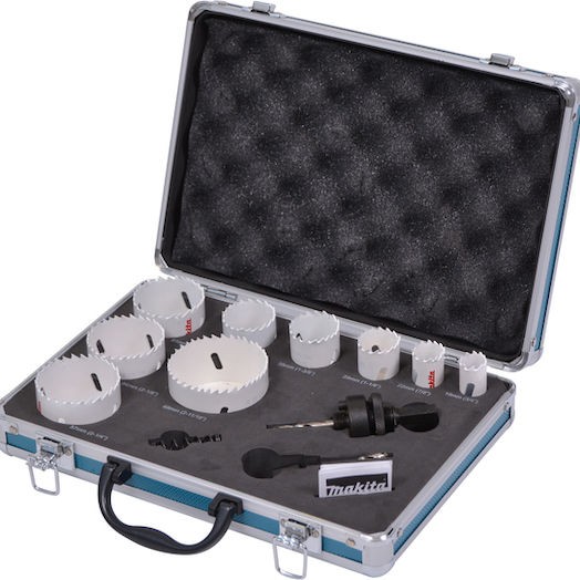 Makita Σετ Ποτηροπρίονα με Διάμετρο από 19mm έως 68mm για Ξύλο