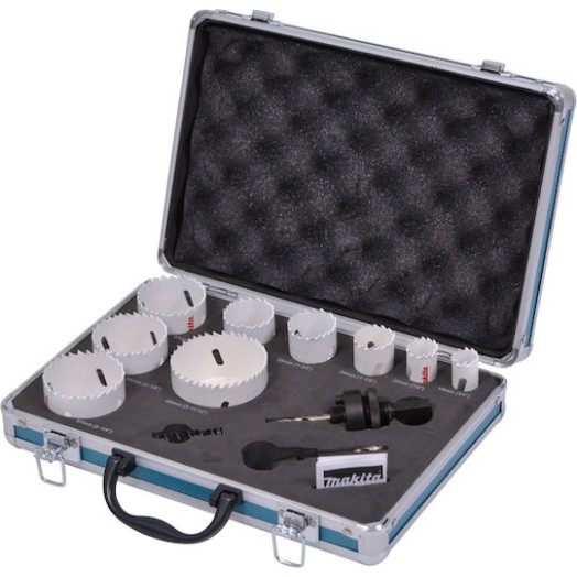 Makita Σετ Ποτηροπρίονα με Διάμετρο από 19mm έως 68mm για Ξύλο