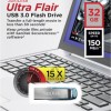 Sandisk Ultra Flair 32GB USB 3.0 Stick Μαύρο
