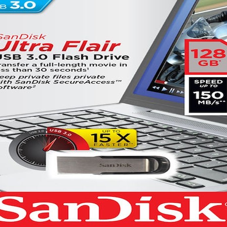 Sandisk Ultra Flair 128GB USB 3.0 Stick