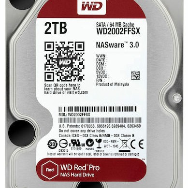Western Digital Red Pro 2TB HDD Σκληρός Δίσκος 3.5