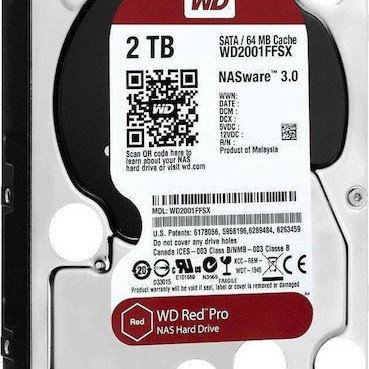 Western Digital Red Pro 2TB HDD Σκληρός Δίσκος 3.5