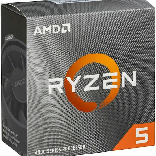 AMD Ryzen 5 4500 3.6GHz Επεξεργαστής 6 Πυρήνων για Socket AM4 σε Κουτί με Ψύκτρα