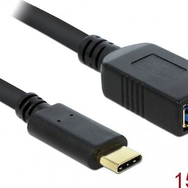DeLock 3 Μετατροπέας USB-C male σε USB-A female