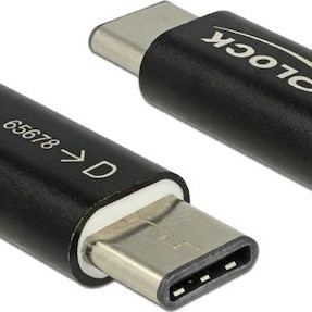 DeLock Μετατροπέας USB-C male σε micro USB female (65678)