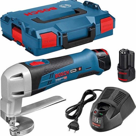 Bosch Λαμαρινοψάλιδο Μπαταρίας GSC 10,8 V-LI 10.8V 2x2Ah