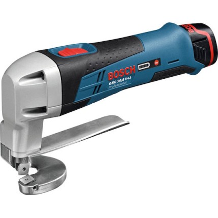 Bosch Λαμαρινοψάλιδο Μπαταρίας GSC 10,8 V-LI 10.8V 2x2Ah