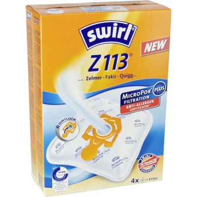 Swirl Z 113 MP Plus AirSpace Σακούλες Σκούπας 4τμχ Συμβατή με Σκούπα Universal