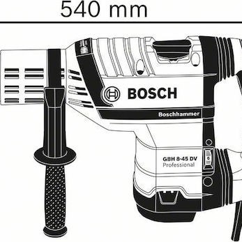 Bosch GBH 8-45 DV Professional Κρουστικό Σκαπτικό Πιστολέτο Ρεύματος 1500W με Υποδοχή SDS Max