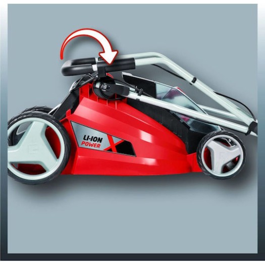 Einhell GE-CM 43 Li M Kit Μηχανή Γκαζόν Μπαταρίας 18V