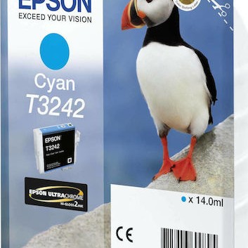 Epson T3242 Γνήσιο Μελάνι Εκτυπωτή InkJet Κυανό (C13T32424010)