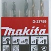 Makita Σετ 5 Τρυπάνια με Εξάγωνο Στέλεχος για Μέταλλο, Ξύλο και Δομικά Υλικά