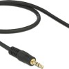 DeLock Καλώδιο 3.5mm male - 3.5mm male Μαύρο 0.5m (83752)