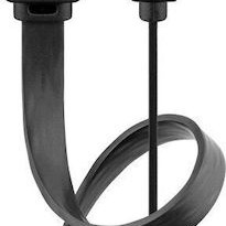 Goobay Flat U/UTP Cat.6 Καλώδιο Δικτύου Ethernet 3m Μαύρο 1τμχ