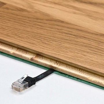 Goobay Flat U/UTP Cat.6 Καλώδιο Δικτύου Ethernet 5m Μαύρο 6τμχ