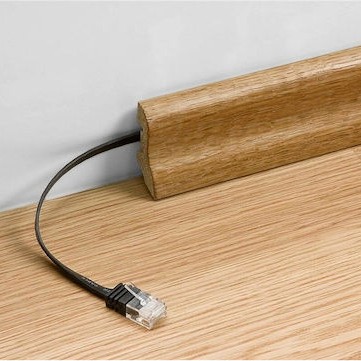 Goobay Flat U/UTP Cat.6 Καλώδιο Δικτύου Ethernet 5m Μαύρο 6τμχ