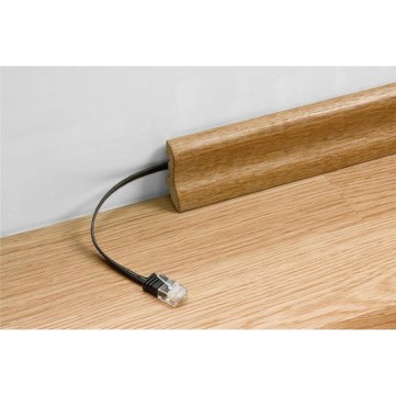 Goobay Flat U/UTP Cat.6 Καλώδιο Δικτύου Ethernet 5m Μαύρο 6τμχ