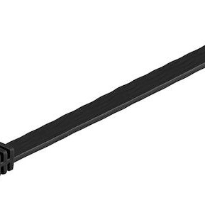 Goobay Flat U/UTP Cat.6 Καλώδιο Δικτύου Ethernet 20m Μαύρο 1τμχ