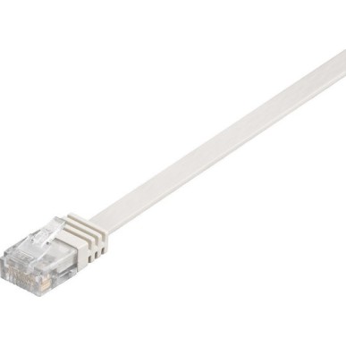 Goobay Flat U/UTP Cat.6 Καλώδιο Δικτύου Ethernet 3m Λευκό 6τμχ