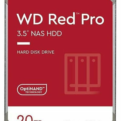 Western Digital Red Pro 20TB HDD Σκληρός Δίσκος 3.5
