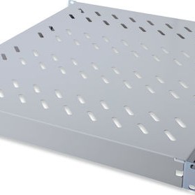 Digitus Shelf with Variable Rails for Fixed Mounting in 483 mm Γκρι