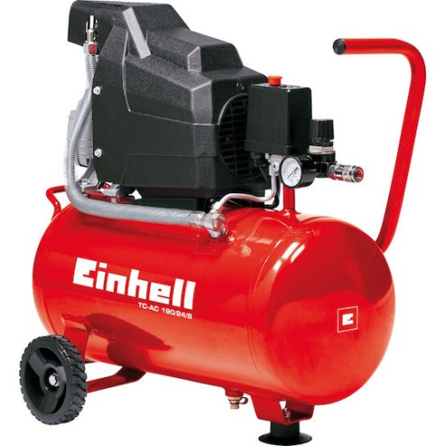 Einhell TC-AC 190/24/8 Μονοφασικό Κομπρεσέρ Αέρος 97dB με Ισχύ 2hp και Αεροφυλάκιο 24lt