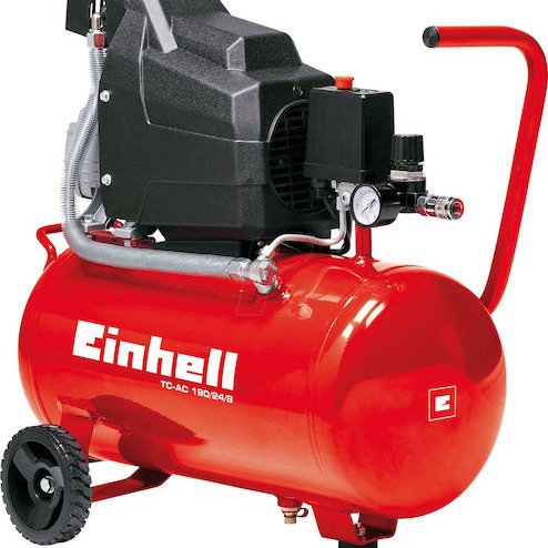 Einhell TC-AC 190/24/8 Μονοφασικό Κομπρεσέρ Αέρος 97dB με Ισχύ 2hp και Αεροφυλάκιο 24lt