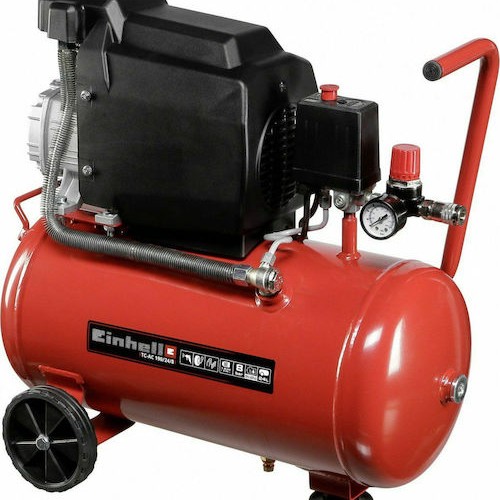 Einhell TC-AC 190/24/8 Μονοφασικό Κομπρεσέρ Αέρος 97dB με Ισχύ 2hp και Αεροφυλάκιο 24lt