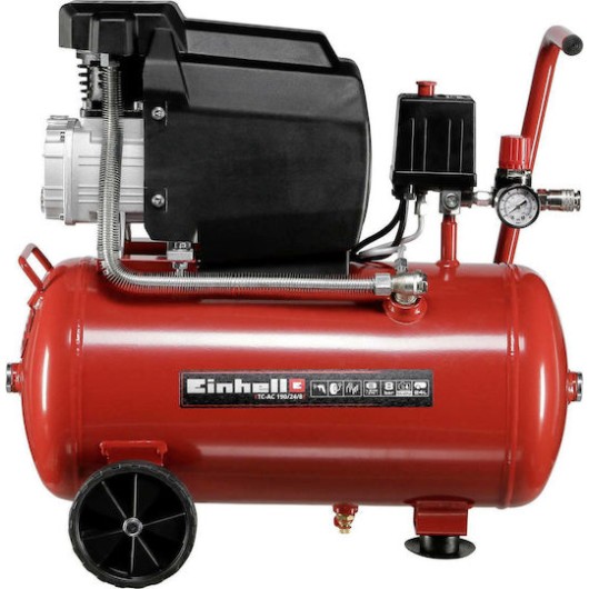Einhell TC-AC 190/24/8 Μονοφασικό Κομπρεσέρ Αέρος 97dB με Ισχύ 2hp και Αεροφυλάκιο 24lt
