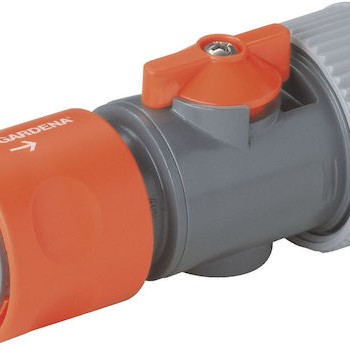 Gardena 02943-20 Ταχυσύνδεσμος με Διακόπτη και Θηλυκό Σπείρωμα 19mm